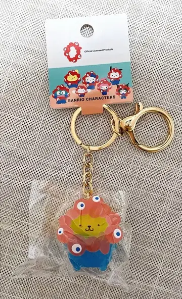 오사카 간사이 엑스포 먀쿠먀쿠 산리오 클리어 키링 폼폼푸딩