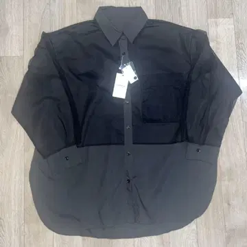 렙심 튤 겹침 셔츠 튜닉