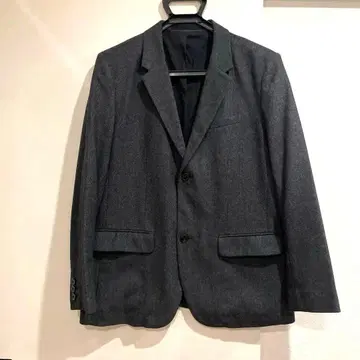 그레이 헤링본 테일러드 자켓