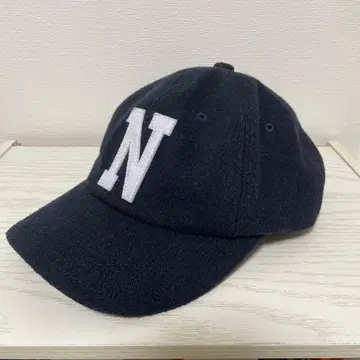 THE NORTH FACE 로고 플란넬 캡 네이비 모자 NN42031