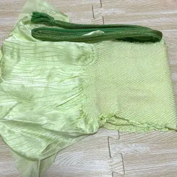 허리띠 오비 장식 천 세트 시보리 금실 그린 길이(술 제외) 146cm