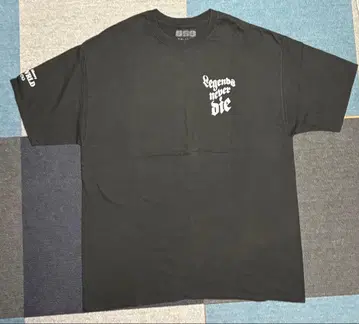 Legends never die 그래픽 T셔츠 XXL 블랙