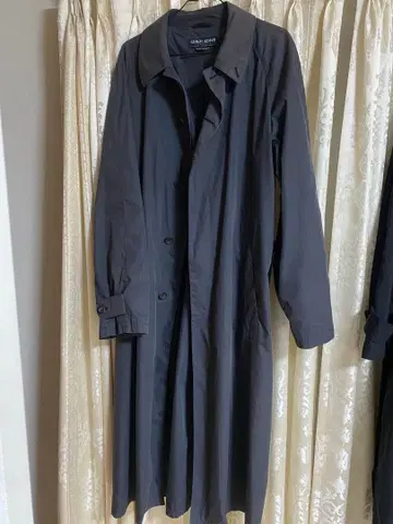 Giorgio Armani 90S 블랙 택 롱 코트 아카이브