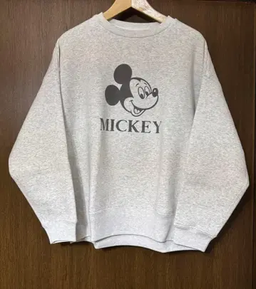 미사용 저널 스탠다드 레사쥬/미키 맨투맨 속기모 그레이 디즈니