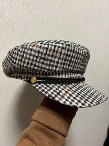 카시라 체크 헌팅 캡 카미무카이 후키