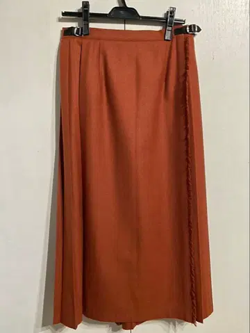 컨디션 최상 울 스커트 롱 스커트 플리츠 스커트