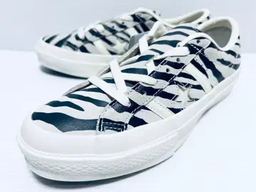 미사용 택 포함 컨버스 잭 스타 제브라 스웨이드 24.0cm