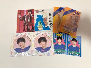 시마자키 토아 아크릴 스탠드 포토 세트 캔뱃지 프로필 카드