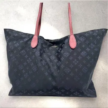 러셋 russet A4 토트백 경량 나일론 가죽 블랙