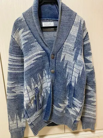 BAYFLOW 기하학 패턴 가디건