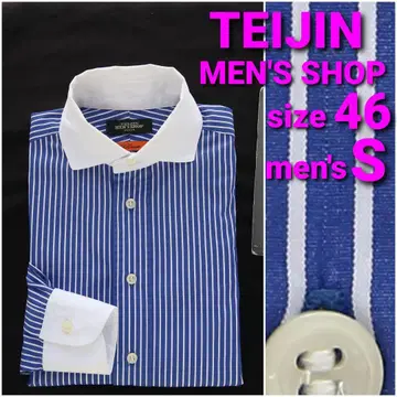 TEIJIN MEN'S SHOP 클레릭 셔츠 남성용 S 스트라이프