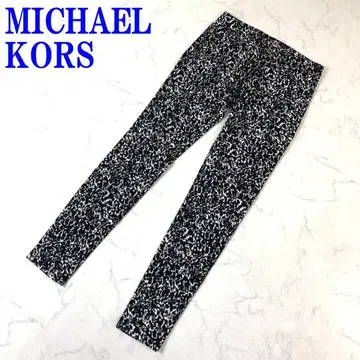 마이클코어스 레오파드 무늬 스키니 팬츠 코튼 폴리우레탄 2 C3218