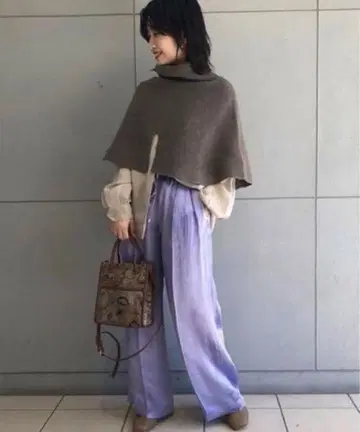 새상품 FRAY I.D 프레이 아이디 새틴 이지 드로스트 팬츠