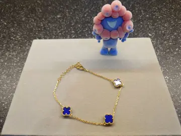 오사카 간사이 만박 콩고관 라피스라줄리 팔찌 클로버형