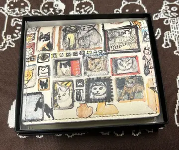 맨해트너즈 접이식 지갑 [ 액자 고양이 그림 컬렉션 ]