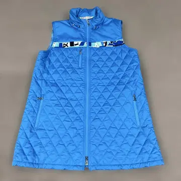 새상품급 LEONARD 퀼팅 충전솜 베스트 파랑