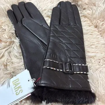 새상품 DAKS 양가죽 장갑 21cm 방한