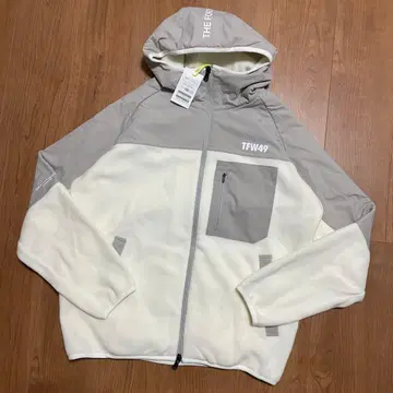 정가 4.7만 TFW49 플리스 블루종 화이트 그레이 M 후드티