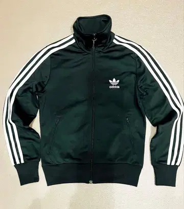 [레어] adidas 트랙 자켓 저지 트레포일 로고 자수