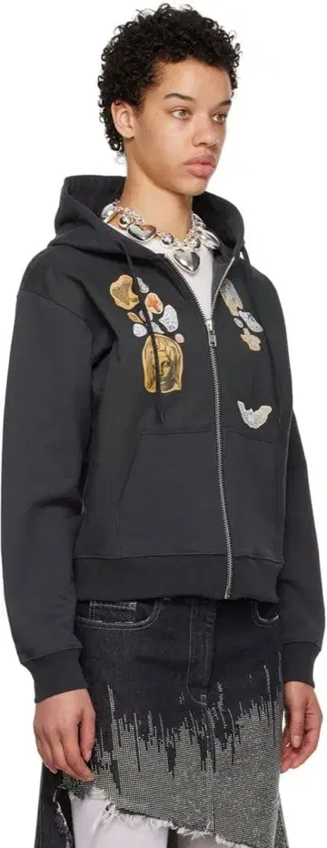 vaquera 후드티 M 사이즈 패치 후드티