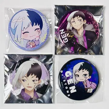 Dr.STONE 아사기리 겐 치오라마 사이버 펑크 캔뱃지 4세트