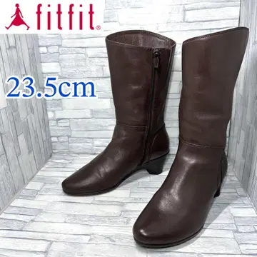 새상품급 fitfit 핏핏 가죽 부츠 브라운 23.5cm
