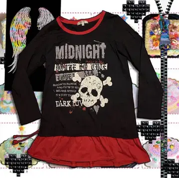 J HONEY Y2K 스컬 롱슬리브