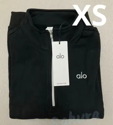 alo yoga 블랙 집업 트레이닝복