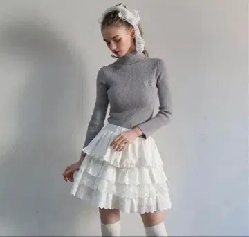 Treaturself Floral cotton mini skirt 새상품