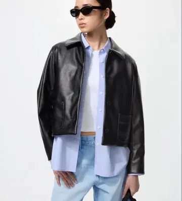 UNIQLO 코팅 숏 자켓 XL