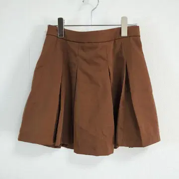 XL Dazy 스커트풍 숏팬츠 브라운 플리츠 큐롯
