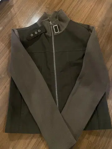 바미란 2WAY 집업 자켓 베이지