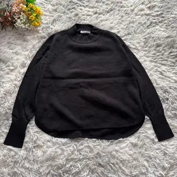 뷰티 앤 유스 보틀넥 니트 [ F ] 블랙 코튼 캐시미어