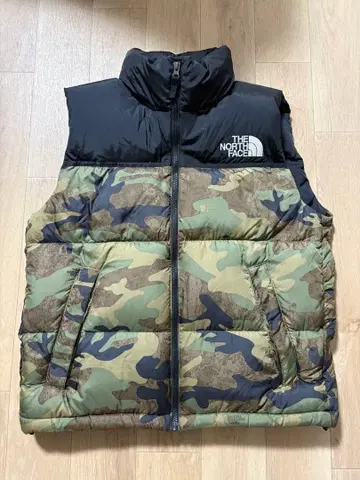 THE NORTH FACE 카모 패턴 다운 베스트
