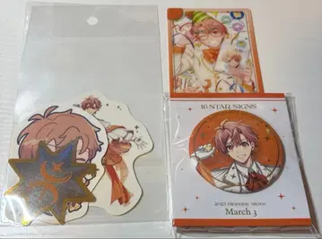 아이돌리쉬 세븐 이즈미 미츠키 벌스데이 스토어 캔뱃지 카드 스티커