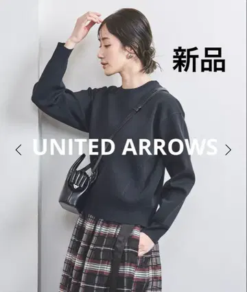 UNITED ARROWS 맨투맨 느낌 크루넥 니트 풀오버