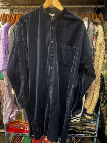 동양 엔터프라이즈 Gold 버튼업 셔츠 M 네이비