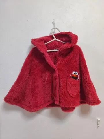 엘모 후드 부착 판초 70-90