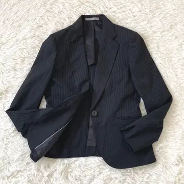 LES MUES 레미유 [ S ] 블랙 스트라이프 패턴 테일러드 자켓