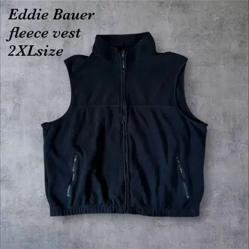 Eddie Bauer 플리스 베스트 2XL 블랙 아웃도어 구제 의류