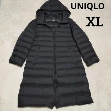 새상품급 유니클로 UNIQLO 울트라 라이트 다운 롱 코트 블랙 XL
