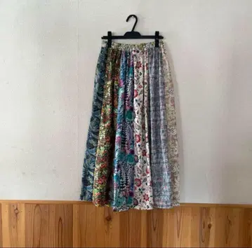 핸드메이드 리버티 패치워크 개더 스커트