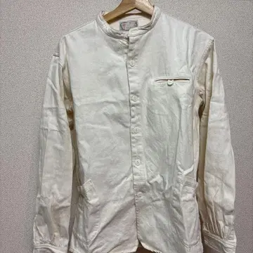 Cushman 노카라 밴드 카라 셔츠