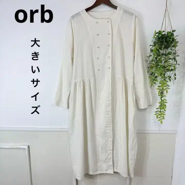 45 새상품급 빅 사이즈 ORB 린넨 블렌드 원피스