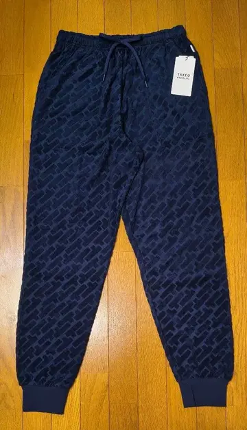 다케오 키쿠치 새상품 남성용 조거 팬츠 (파일/네이비 L)