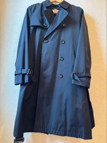 조인트 웍스 네이비 더블 브레스트 트렌치코트