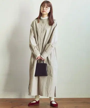 fig london 롱 셔츠 원피스