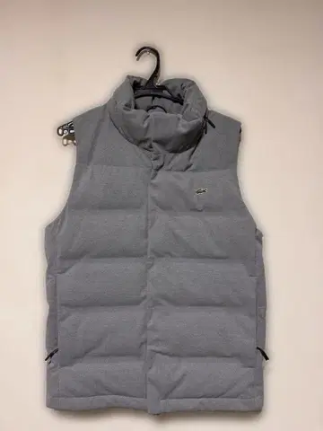 LACOSTE 피케 다운 베스트 그레이