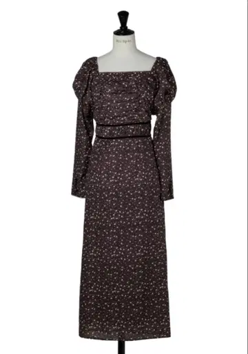 Capucine Bloom Sleeve Chiffon Dress