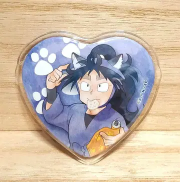 [레어] 닌타마 란타로 난자 한정판 하트 캔뱃지 쿠쿠치 헤이스케 고양이